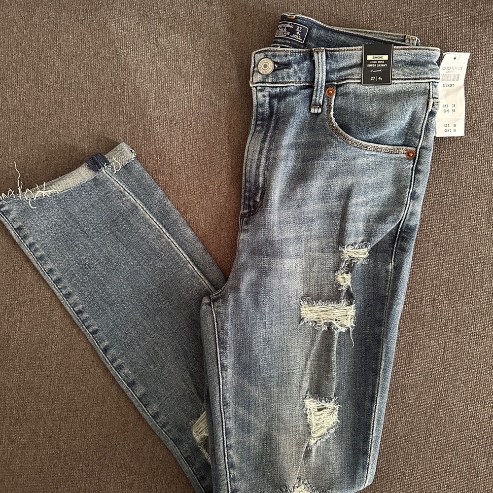Abercrombie Distressed Skinny Jeans
